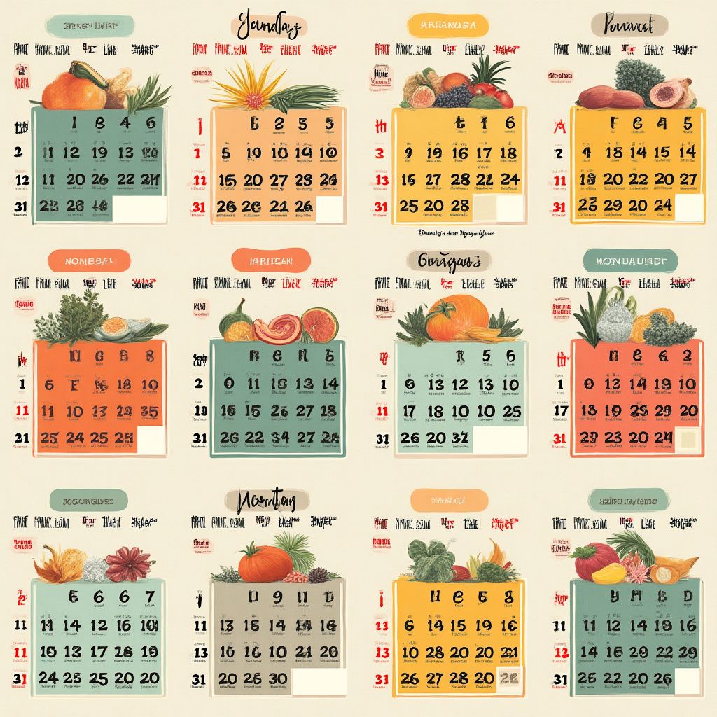 Calendario de ofertas estacionales