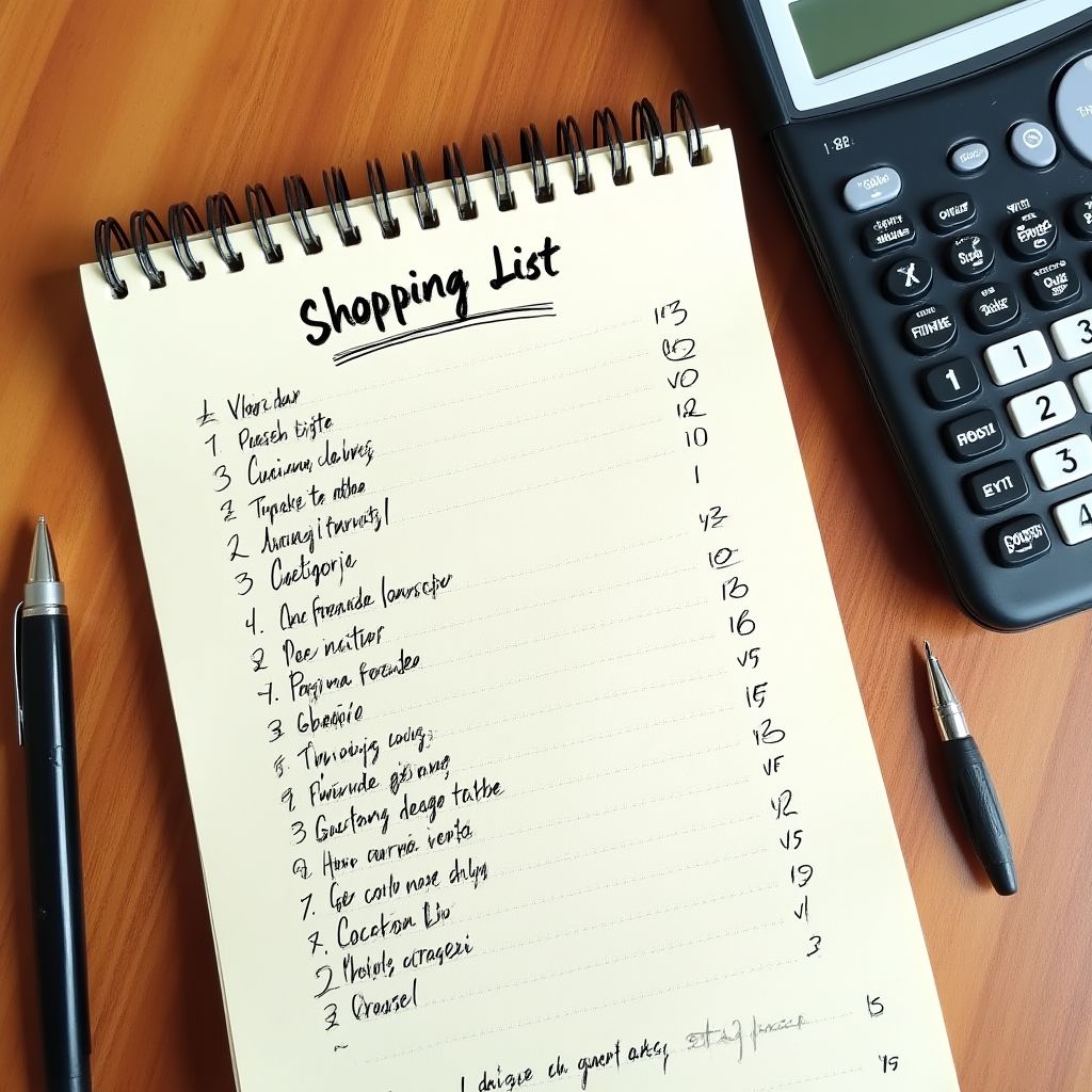 Lista de compras organizada